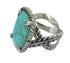 Turquoise And Genuine Sterling Silver Ring Size 7-1/4 RX62096